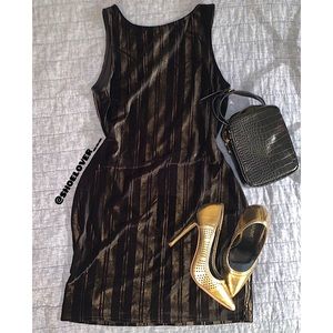 Missguided velvet Metallic Mini dress